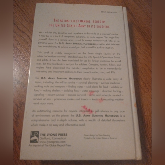 U.S. Army SURVIVAL HANDBOOK Department of the Army📚 2002 edition - Picture 5 of 6